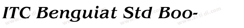 ITC Benguiat Std Boo字体转换